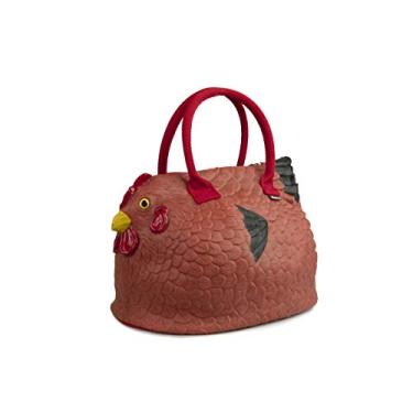 Imagem de Bolsa de galinha marrom avermelhada original linda bolsa de galinha novidade para mulheres., Multicolorido., One_Size