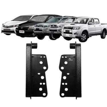 Imagem de Moldura Painel 2 Din Multimídia DVD MP5 para Corolla, Fielder, SW4 e H