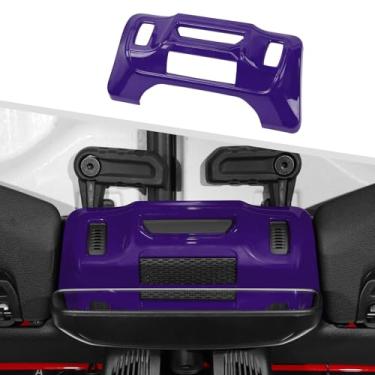 Imagem de Jimen Compatível com Jeep Wrangler JL JLU & Gladiator JT 2024-2025, acabamento da tampa do painel superior do espelho retrovisor interno (roxo)