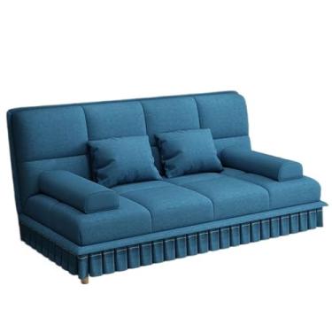 Imagem de Sofá-cama dobrável Sofá-cama dobrável de linho, cama conversível, adequado para apartamentos e salas estar(Grande)