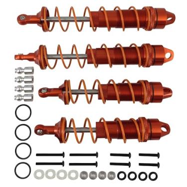 Imagem de 4PCS Aluminum Big Bore Shocks for Arrma 1/8 Kraton, Outcast, Notorious 6S BLX – Front & Rear Full Metal Upgrade Dampers, Replacement Parts ARA330621 ARA330622