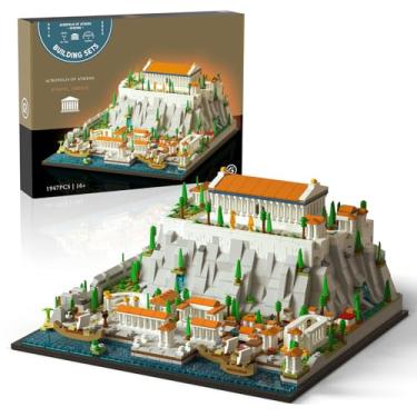 Imagem de Givenni Architecture The Acropolis in Athens Building Sets; Collectible Model for Adults; Home Décor Model Building Kit, Creative DIY Activity, Famous Landmarks Collection (1947 Pieces)