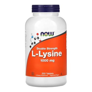 Imagem de NOW Foods L-Lysine 1000mg L-lisina 250 Tabs Importado