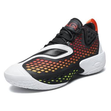 Imagem de Novetra Tênis de basquete masculino, tênis da moda, respirável, antiderrapante, durável, para quadras internas e externas(Black,36 BR)