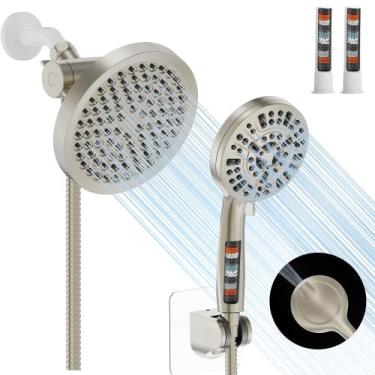Imagem de Cabeça de chuveiro Combo UltraXenova com spray portátil de níquel esco