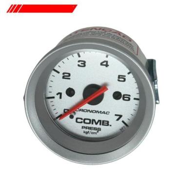 Imagem de Manômetro pressão de combustível 52mm mec 7kg racing 155207rt cronomac