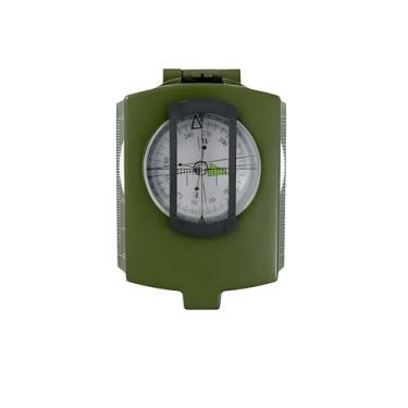 Imagem de Bússola de sobrevivência para caminhadas, bússola impermeável para mochilão, acampamento, trilhas, mapa, navegação, verde exército