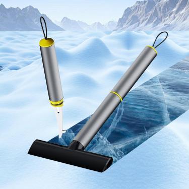 Imagem de 1 raspador de neve portátil para carro – ferramenta leve e durável para remoção de neve de para-brisa no inverno