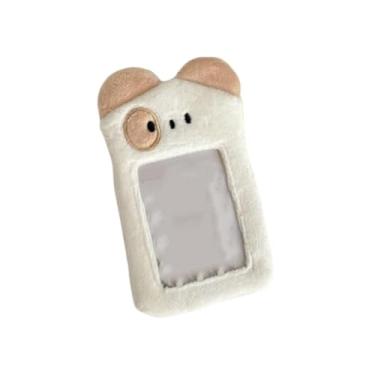 Imagem de Porta-cartões Kawaii Papelaria Idol Foto Titular Papelaria Coelho Pelúcia Photocard (Cão), cachorro bege, Clássico