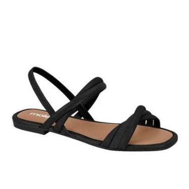 Imagem de Sandalia Moleca 5435.542 Elastico Rasteira Baixa Confortavel Casual-Feminino