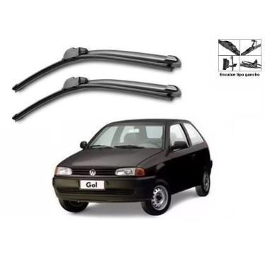 Imagem de Kit Palheta Limpador Parabrisa Para-brisa Dianteiro VW Gol G2 1995 à 1999