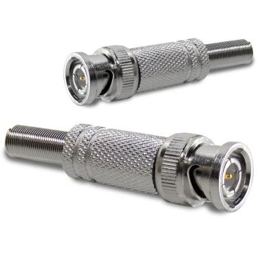 Imagem de Conector Bnc Com Mola E Parafuso 4Mm Para Cftv