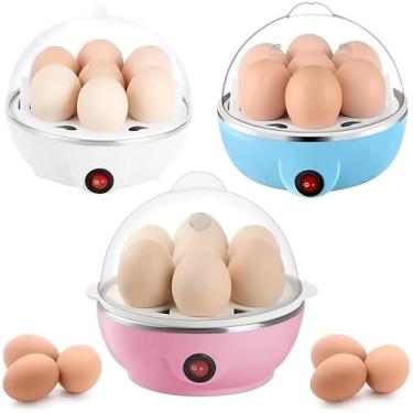 Imagem de Cozedor de Ovos Elétrico Portátil Cozinha à Vapor 110V Cor Aleatória