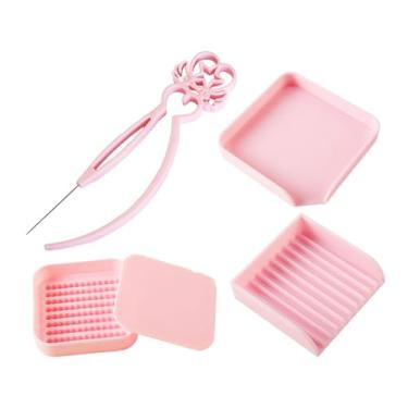 Imagem de Colaxi Kit de Bandeja Organizadora para Miçangas Beads, Ferramenta de Seleção e Suprimentos para Miçangas de Ferro de 2,6 mm, para Entusiastas, Rosa,