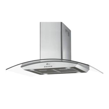 Imagem de Coifa De Ilha 90 Cm Aço Inox E Vidro Island 220 V Fischer