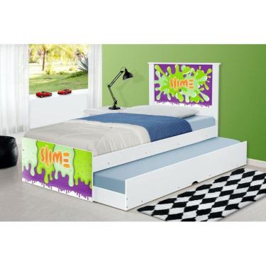 Imagem de Bicama Solteiro Slime Menino com Colchões