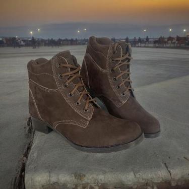 Imagem de Botina Coturno Atitude! Feminina Couro Legítimo Artesanal - Leather.Ar