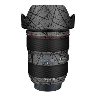 Imagem de EF 24-70 2.8L II Adesivo de lente de câmera antirriscos para Canon EF 24-70 mm F2.8 L II Capa protetora de revestimento (cinza cruzado)