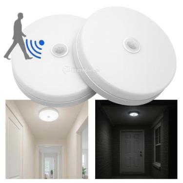 Imagem de Luminária de Sobrepor 24W Bivolt com Sensor de Presença Branco Frio 65