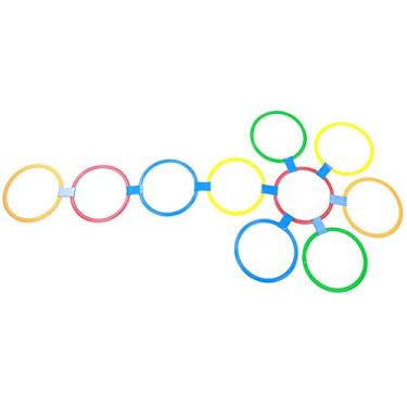 Imagem de Anéis de velocidade SIWOTED Auxílio ao treinamento do jardim de infância Brinquedo infantil ferramenta esportiva ao ar livre 29 cm/11,4 pol. de diâmetro