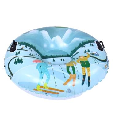 Imagem de RiToEasysports Tubo de Neve 41.3 Polegada trenó Inflável de Pvc, Brinquedo de Inverno à Prova de Frio Engrossado Com Alças para trenó de Neve Ao Ar Livre e Esqui
