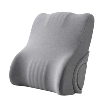Imagem de YWJLQH Travesseiro de Encosto para Leitura, Travesseiro de Dormir para Adultos, Ergonômico, Macio, Descanso para Cama, Descanso para Assistir Tv, Jogos, Cinza claro