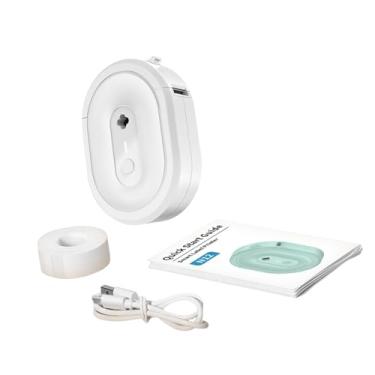 Imagem de Ysyqkn Rotuladora Portátil, Rotuladora Sem Tinta, Impressora Térmica com Fita, Mini Impressora de Etiquetas E Adesivos para Organização Doméstica, Branco