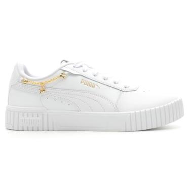 Imagem de PUMA T nis feminino de cano baixo Carina 2.0, Puma Branco-Puma, ouro branco, 7.5