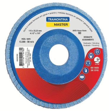 Imagem de Disco Flap Para Acabamento 4.1-2pol Grão 120 Tramontina