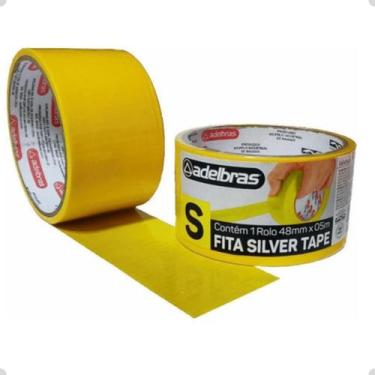 Imagem de Fita Silver Tape Amarela 48mm x 5m - Adelbrás - Adelbras