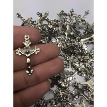 Imagem de 10 Cruzes de Metal para Terços Pequenos - Mod 7 - SJO Artigos Religios