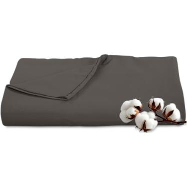 Imagem de Royale Linens Lençol de cima de 300 fios 100% algodão penteado longo – Super macio – Lençol de cima – Lençol plano California King vendido separadamente – Apenas lençóis respiráveis, frescos e nítidos