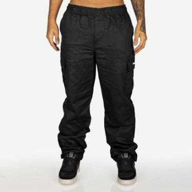 Imagem de Calça Overking Cargo Plus Size Preto-Masculino