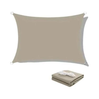 Imagem de Toldo Retangular Impermeável Para Exterior, Sombra De Sol Para Jardim,