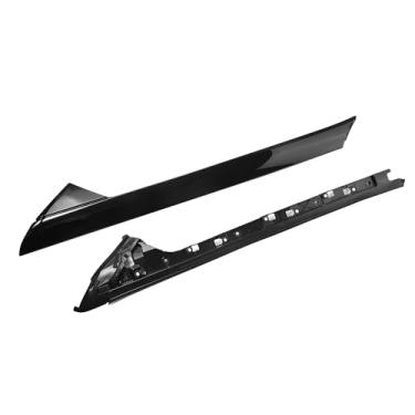 Imagem de X AUTOHAUX Kit de painel de acabamento de pára-brisa A-Pillar para Ford Explorer 2011-2019 lado externo e interno do passageiro dianteiro substitui 926-451 BB5Z7803136AA BB5Z7803144AA