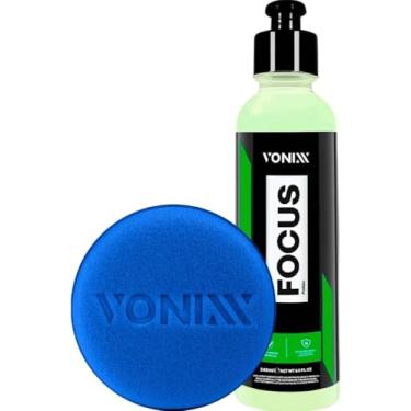 Imagem de VONIXX FOCUS 240ML Removedor de Marca d'Água em Vidros e Espelhos com APLICADOR DE ESPUMA VONIXX Seguro e Eficaz