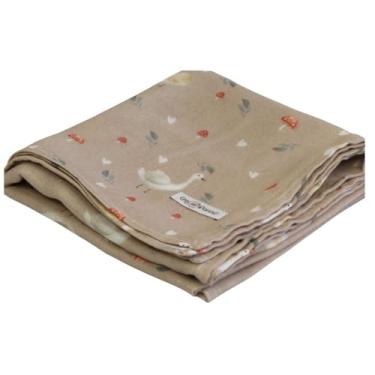 Imagem de Fralda Estampada Arti In Panno Patinho 100% Algodão | 70cm x 70cm | Arti In Panno