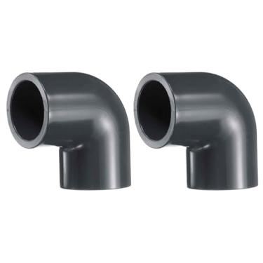Imagem de HARFINGTON 3 peças de acessórios de tubo de PVC de cotovelo de 90 graus 2,5 cm 2 vias conectores de canto PVC grau móveis ângulo cotovelo tomada lateral para esgoto encanamento tubo de drenagem