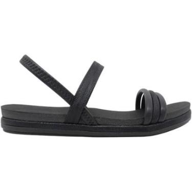 Imagem de Sandália Feminina Papete Casual Dia a Dia Passeio Trabalho Festa Verão Tiras com Brilho Conforto Mis-Feminino