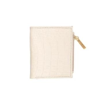 Imagem de Carteira feminina pequena de couro croco Lilian-Feminino