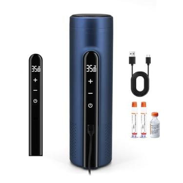 Imagem de Gosemai Estojo de viagem para caneta térmica de insulina elétrica para 3 a 4 canetas, refrigerador de medicamentos para viagens, bolsas de diabetes, isolado, controle de temperatura ajustável (sem
