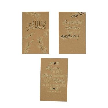 Imagem de Fun Express Diários de fé com versículo bíblico marrom de 12,7 cm x 20,3 cm com folha de adesivo - 24 peças