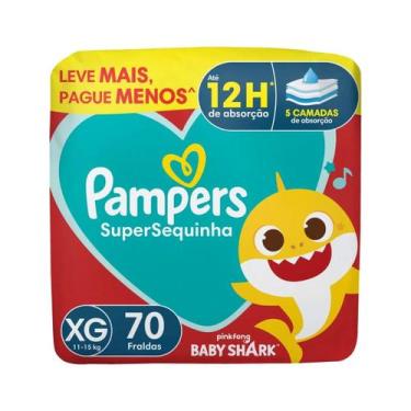 Imagem de Fralda descartável Pampers Supersequinha Tamanho XG 70 Un