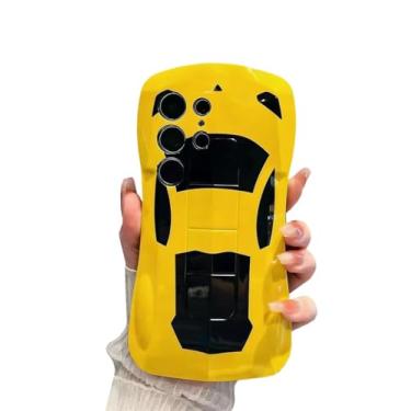 Imagem de Danglyld Capa de carro de corrida para Galaxy S24 Ultra, homens e mulheres, criativa, fixe, 3D, esterico, desportivo, carro, resistente, macia, à prova de choque, capa protetora para Samsung Galaxy