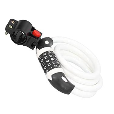 Imagem de KIMISS Bloqueio de Senha de Bicicleta Bloqueio de Combinação de Código de 5 Dígitos para Segurança de Bicicleta – de Anel Anti-roubo Com Enrolamento Automático (#2)
