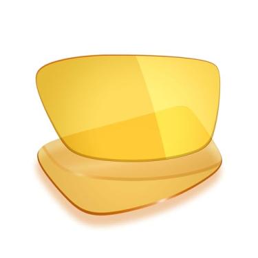 Imagem de Mryok Lentes de reposição UV400 para óculos Oakley Airdrop OX8046 57 mm, HD Polarized, proteção UV, resistente a impactos e ajuste perfeito - Amarelo HD