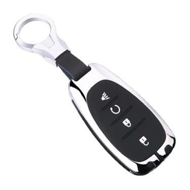 Imagem de 2020 Liga De Silicone Caso Capa Chave Do Carro Compatível com Chevrolet Malibu Equinox Cruze Camaro 2016 2017 2018 2019 Acessórios(Silver Key C)