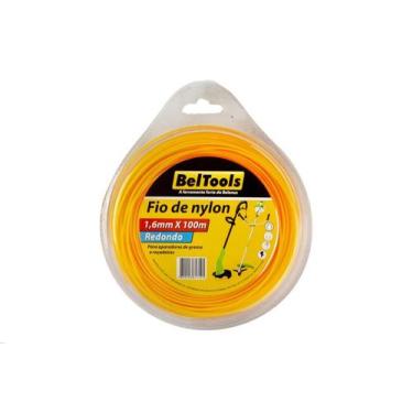 Imagem de Fio de Nylon Redondo Roçadeira 1,6mm x100m Beltools