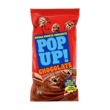 Imagem de 10 Pipoca Pop Up 50g Escolha o Sabor - Bel, 10x Chocolate
