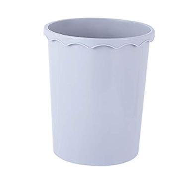 Imagem de pcagfaajmh Caixote do lixo caixote do lixo fino redondo pétala de plástico pequeno cesto de lixo recipiente de lixo banheiros cozinhas escritórios domésticos quartos de crianças caixote do lixo (cor